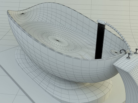 Bathroom design bathtub Modèle 3D