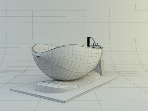 Bathroom design bathtub Modèle 3D