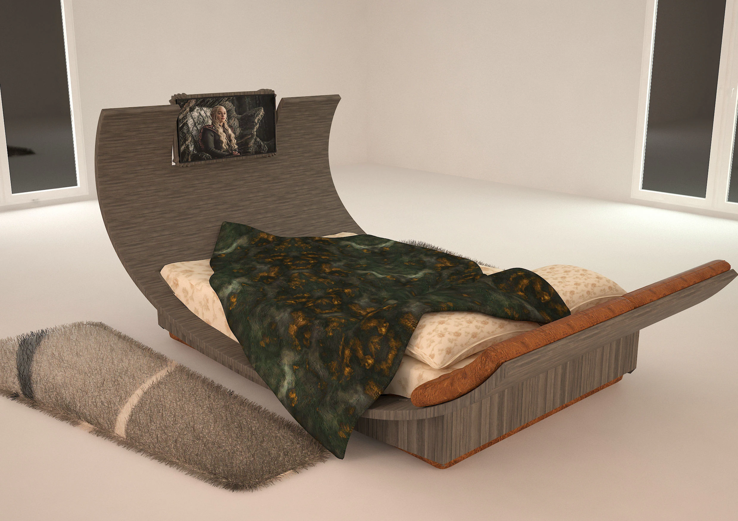Bedroom 3d max design 3D Model .c4d .max .obj .3ds .fbx .stl .blend 