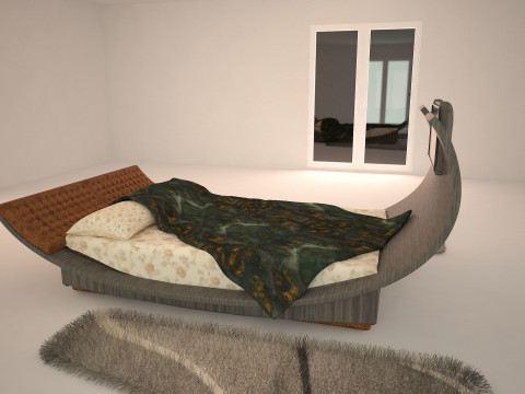 Bedroom 3d max design 3D Model