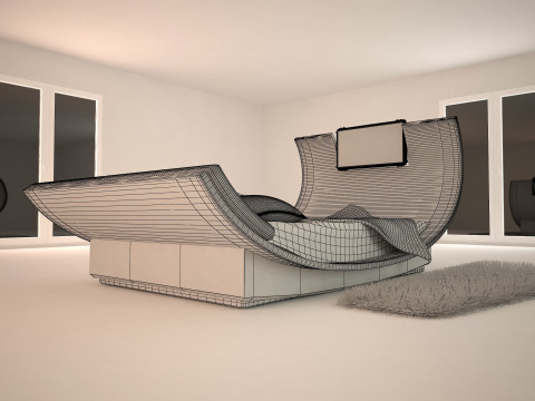 Bedroom 3d max design 3D Model