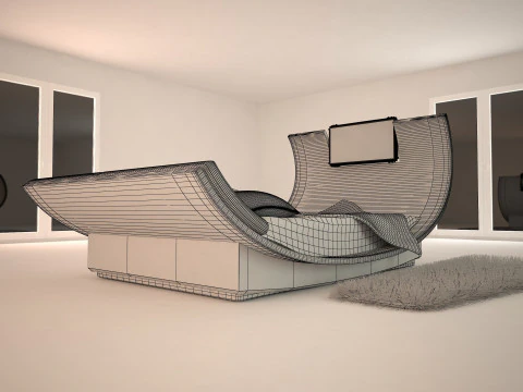 Bedroom 3d max design 3D Model