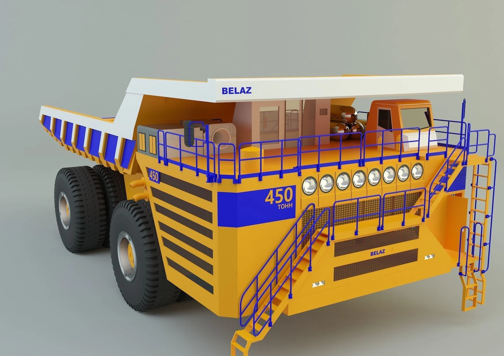 Belaz 75710 Dump Truck model 3D Model .c4d .max .obj .3ds .fbx .stl .blend 