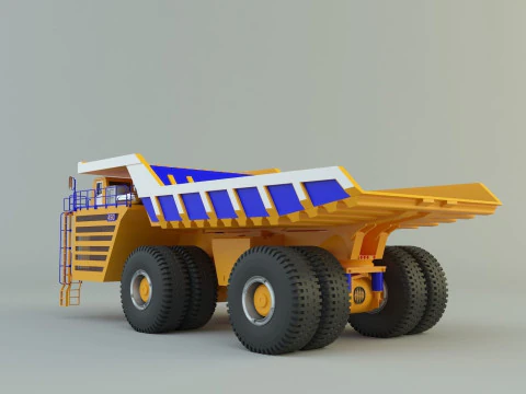 Belaz 75710 Dump Truck model 3D Model