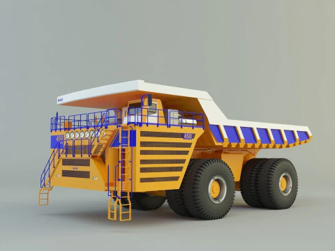 Belaz 75710 Dump Truck model 3D Model