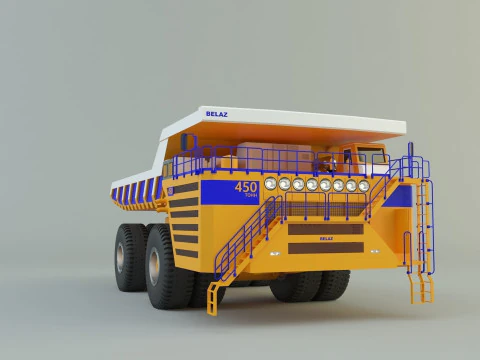 Belaz 75710 Dump Truck model 3D Model
