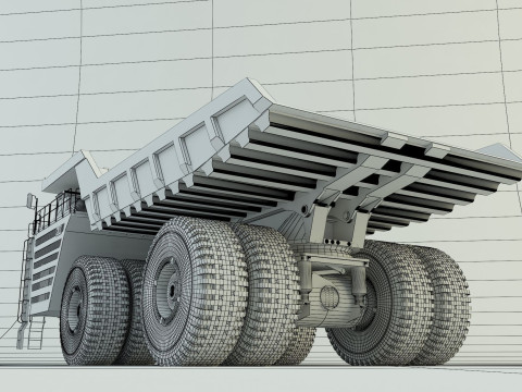 Belaz 75710 Dump Truck model 3D Модель