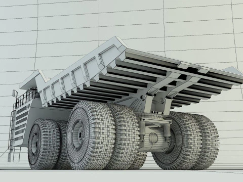 Belaz 75710 Dump Truck model 3D Model