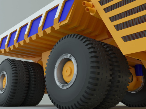Belaz 75710 Dump Truck model 3D Модель