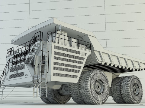 Belaz 75710 Dump Truck model 3D Модель