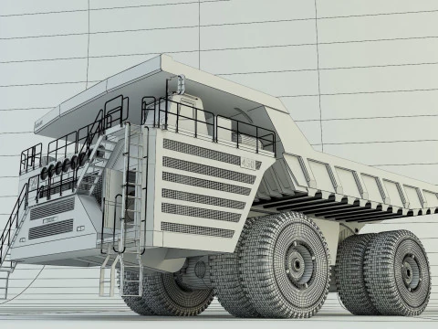 Belaz 75710 Dump Truck model 3D Model