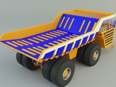 Belaz 75710 Dump Truck model 3D Модель
