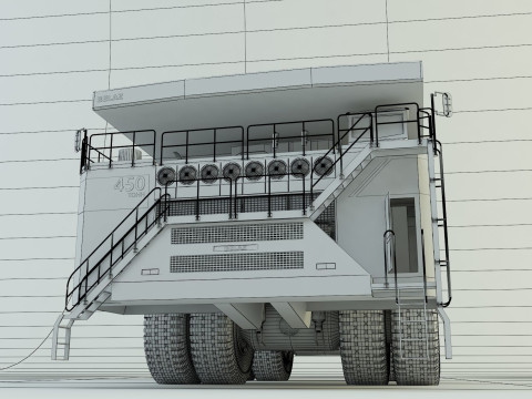 Belaz 75710 Dump Truck model 3D Модель