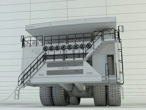 Belaz 75710 Dump Truck model 3D Model
