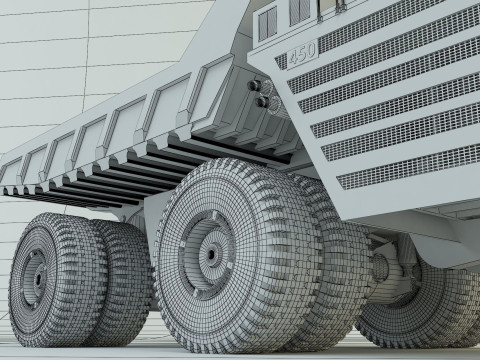 Belaz 75710 Dump Truck model 3D Модель