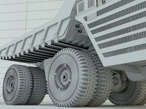 Belaz 75710 Dump Truck model 3D Model