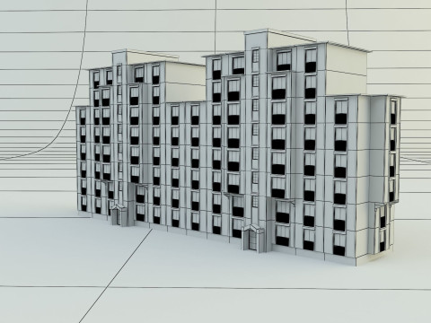 Big building 3d mode Modèle 3D