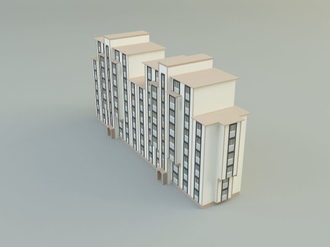 Big building 3d mode Modèle 3D