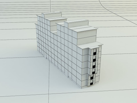 Big building 3d mode Modèle 3D