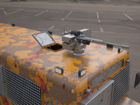 Bluebird school bus 3D Модель