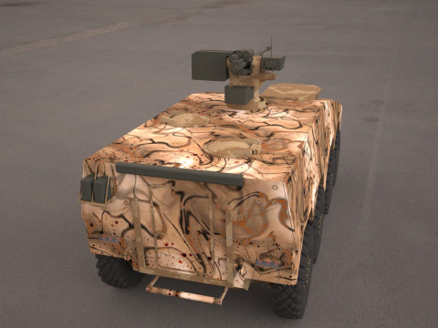 Boxer 8x8 military vehicle 3Dモデル