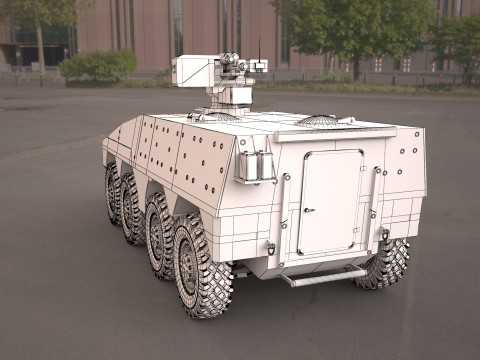 Boxer 8x8 military vehicle 3Dモデル
