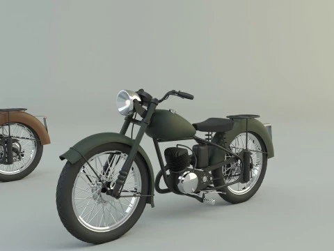Moto BSA Bantam D1 Modelo 3D
