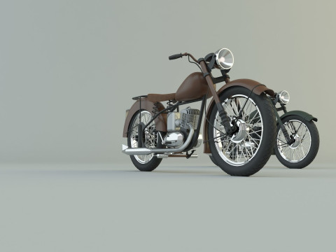 BSA BantamD1 motorcycle Model 3D