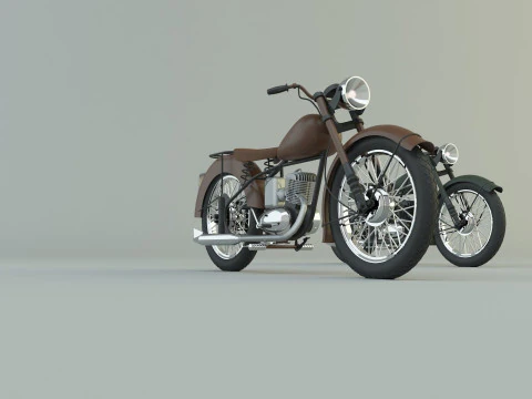 BSA BantamD1 motorcycle 3D Model