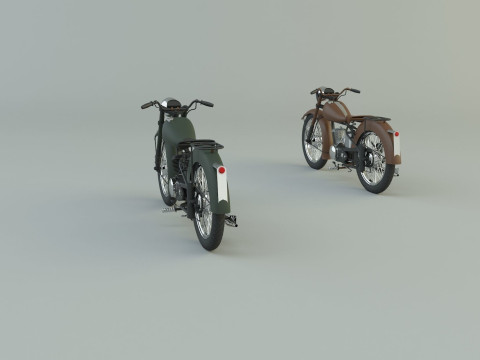 BSA BantamD1 motorcycle Model 3D