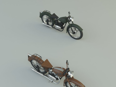 BSA BantamD1 motorcycle Model 3D