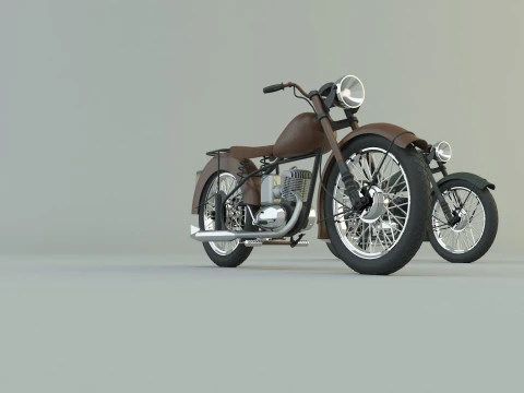 BSA BantamD1 motorcycle 3D Model