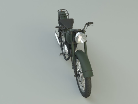 BSA BantamD1 motorcycle Model 3D