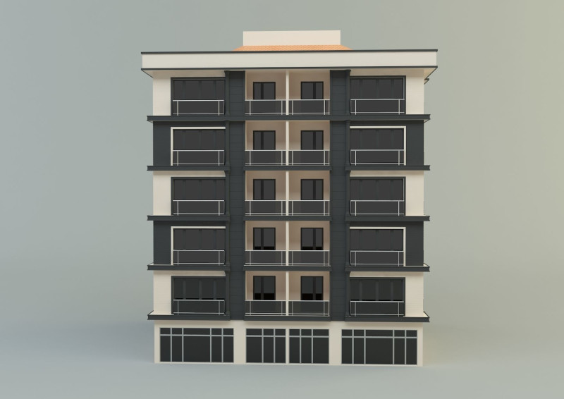 Building 10 3D Модель .c4d .max .obj .3ds .fbx .stl .blend 