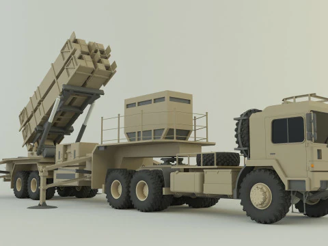 Truck military air defense 3D Model