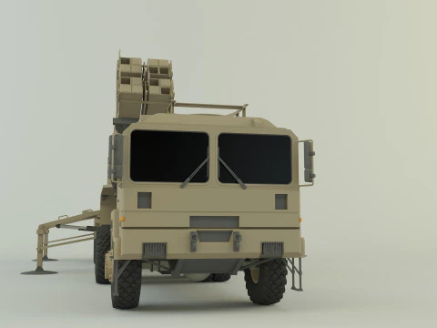 Truck military air defense 3D Model