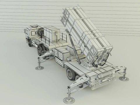 Truck military air defense 3D Model