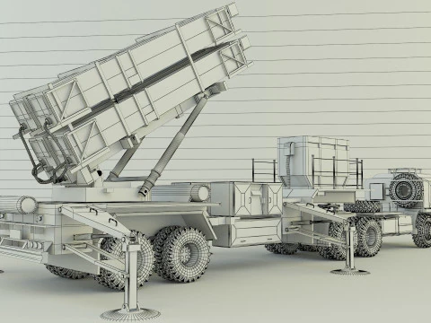 Truck military air defense 3D Model