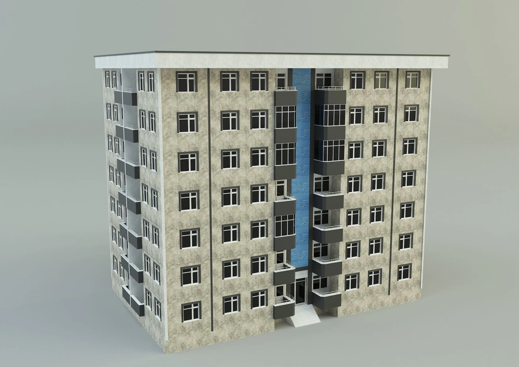 Building 11 3d house 3D Model .c4d .max .obj .3ds .fbx .stl .blend 