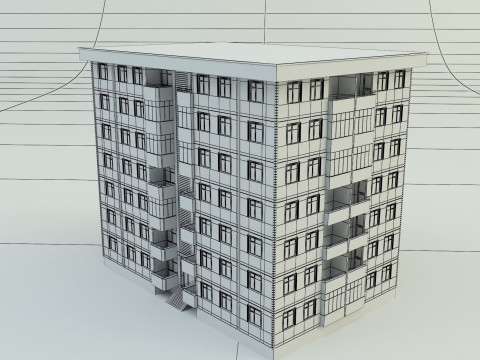Building 11 3d house 3D Модель
