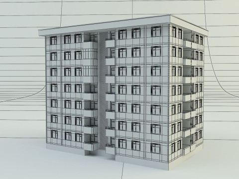 Building 11 3d house 3D Модель