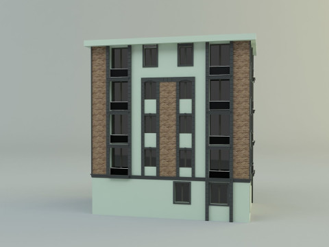 Building 12 house model Modelo 3D