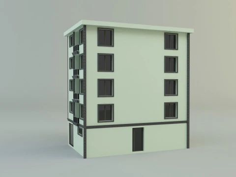 Building 12 house model 3D Model