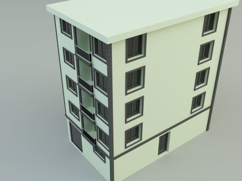 Building 12 house model Modelo 3D