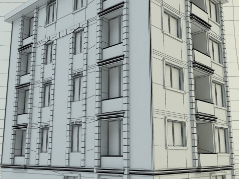 Building 12 house model Modelo 3D