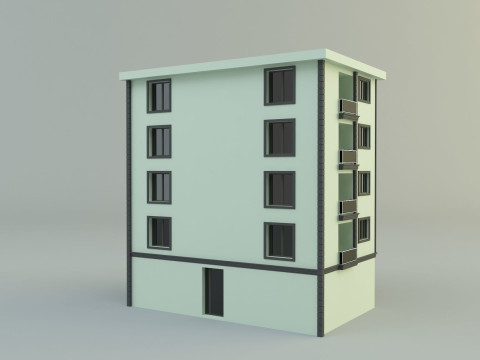 Building 12 house model Modelo 3D
