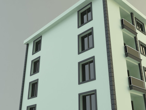 Building 12 house model Modelo 3D