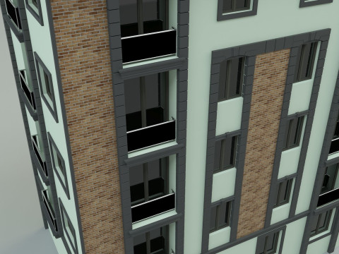 Building 12 house model Modelo 3D