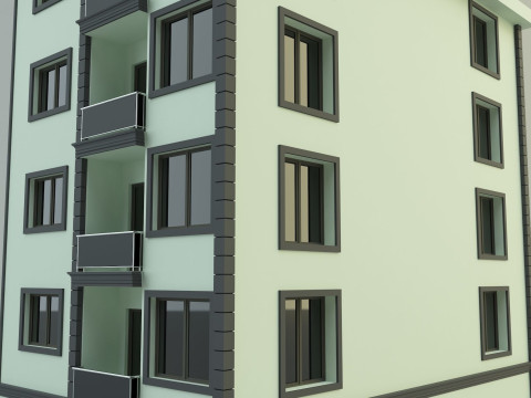 Building 12 house model Modelo 3D