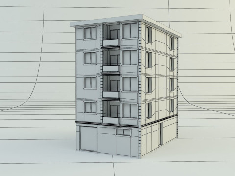 Building 12 house model Modelo 3D